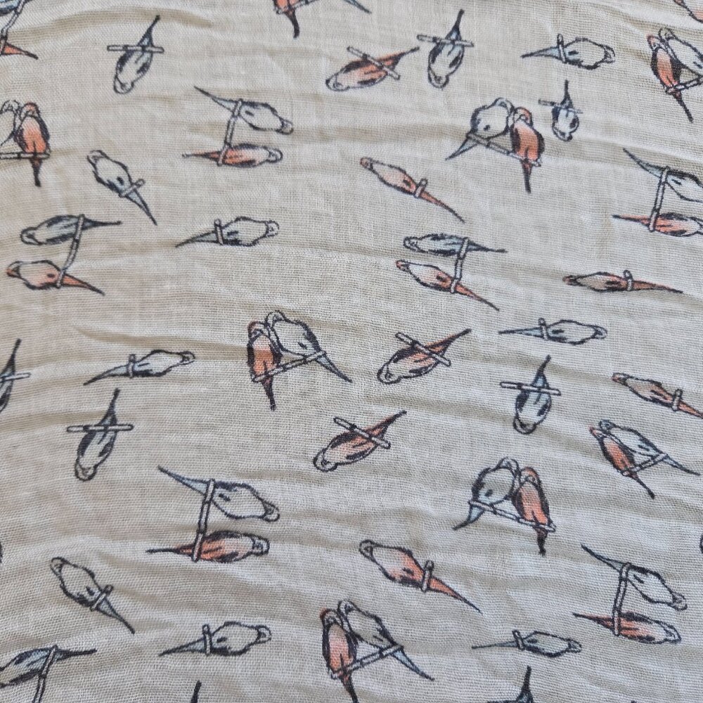 NWT Budgie Bird Parakeet Infinity Scarf Viscose - Picture 4 of 6